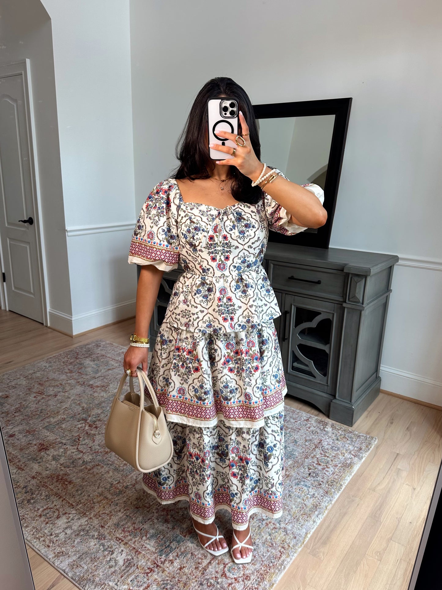 Camille Vintage Midi Dress