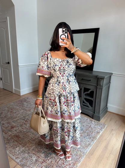 Camille Vintage Midi Dress