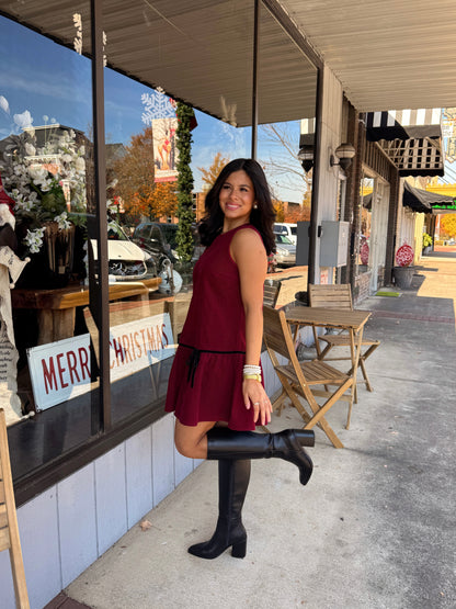 Bowed Up Corduroy Dress