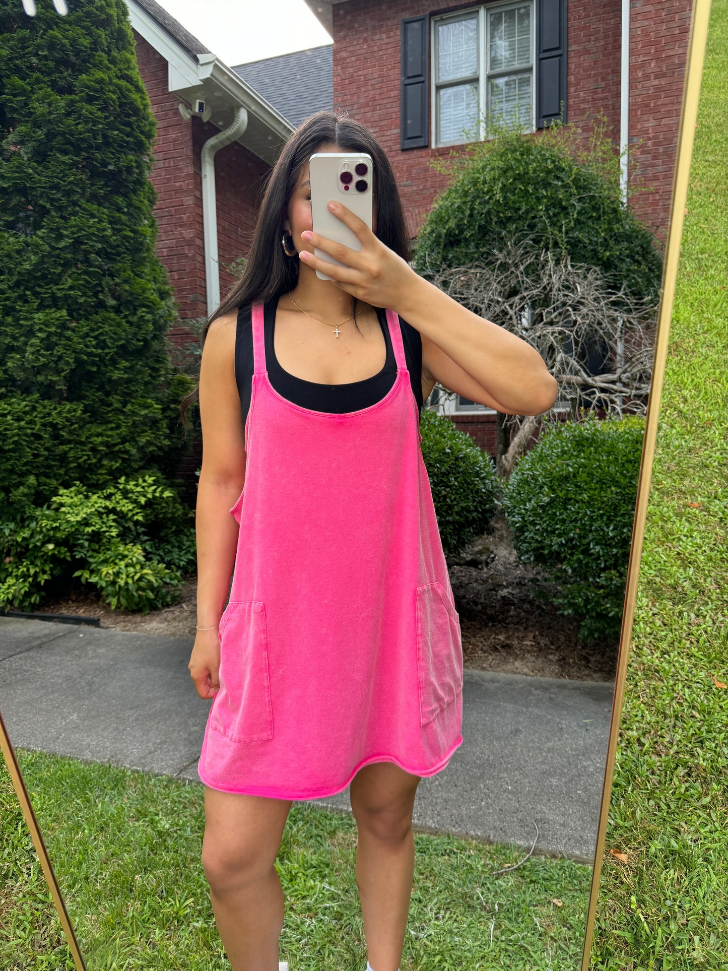 Pink Romper Active Dress