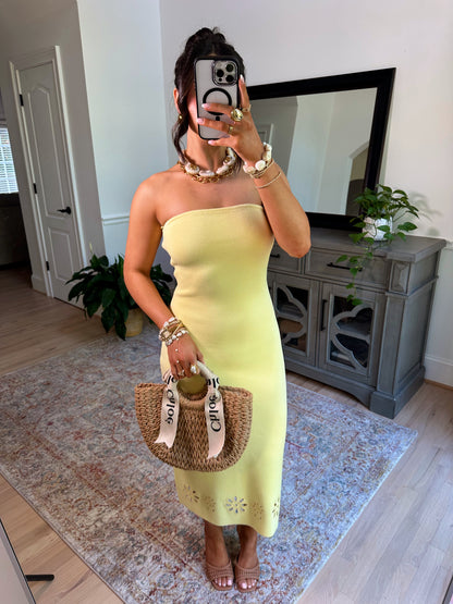 Soft Sunrise Knit Midi Dress
