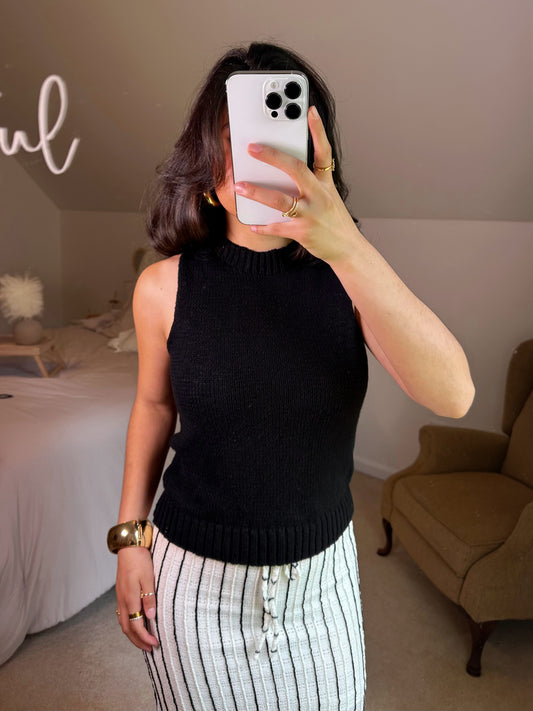 Black Knit Tank