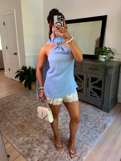 Golden Tide Drape Top