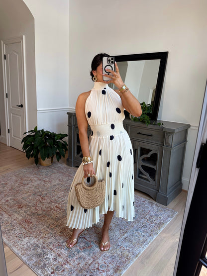Marquise Polka Midi Dress