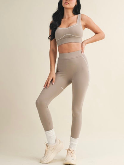 Smokey Taupe Contour Leggings