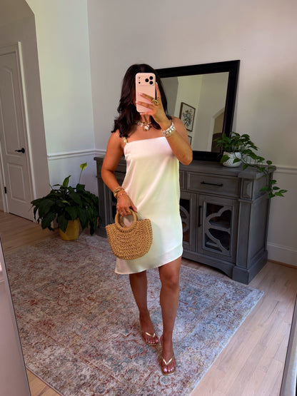Seashell Satin Beaded Dress