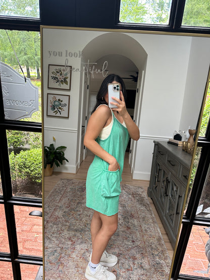 Green Slouchy Romper