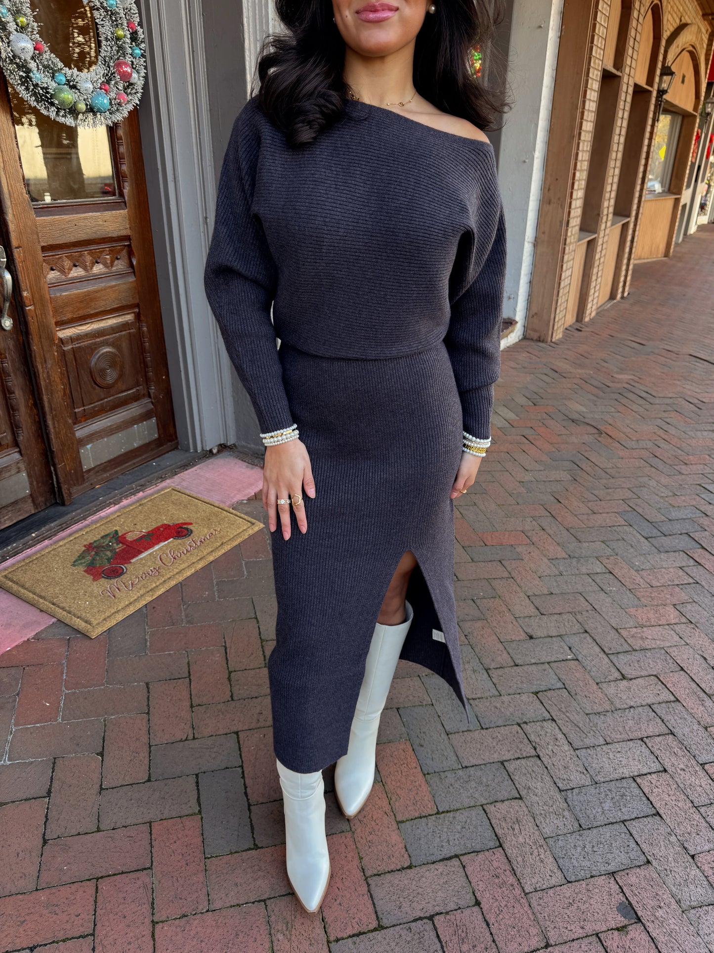 The Winter Evening Knit Dress