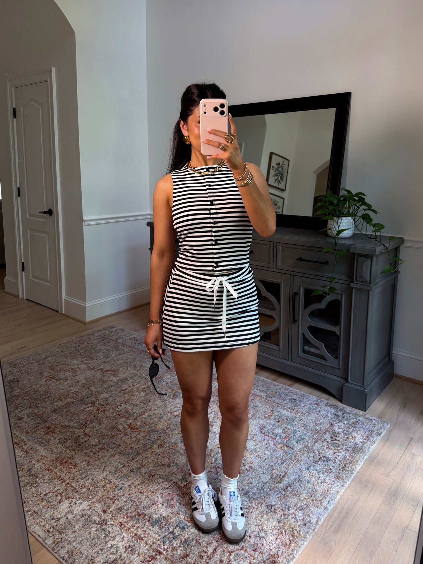 Cool Girl Striped Skort Set