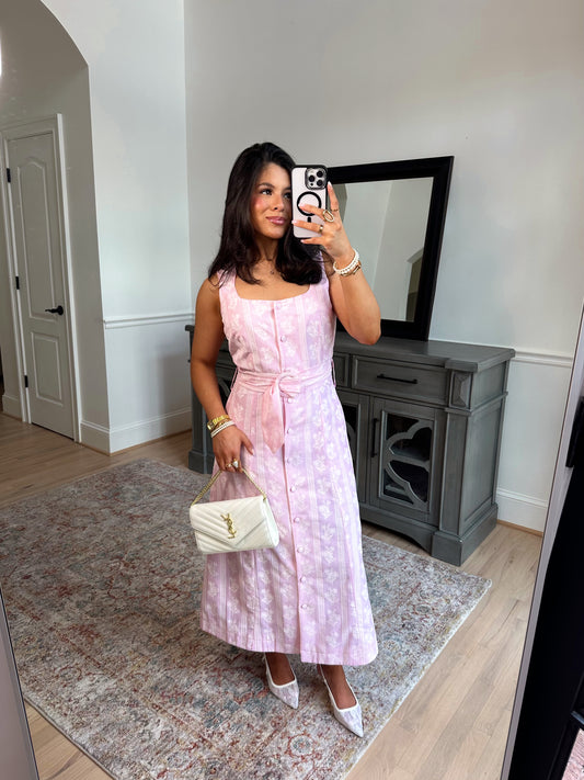 Rosalie Belted Midi Dress