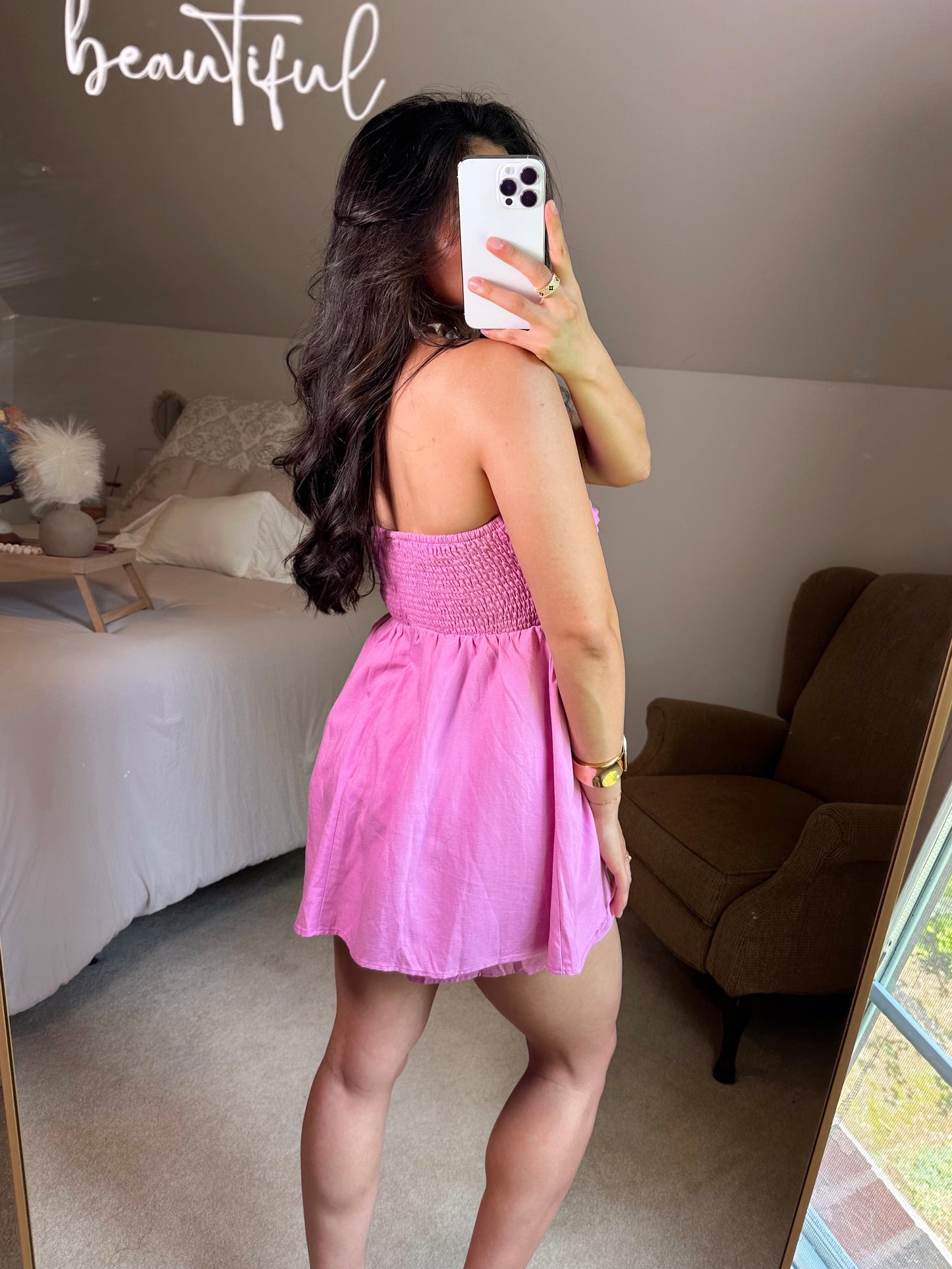 Pink Tube Romper