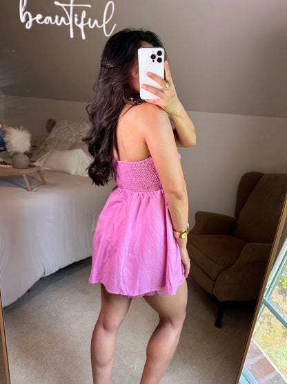 Pink Tube Romper
