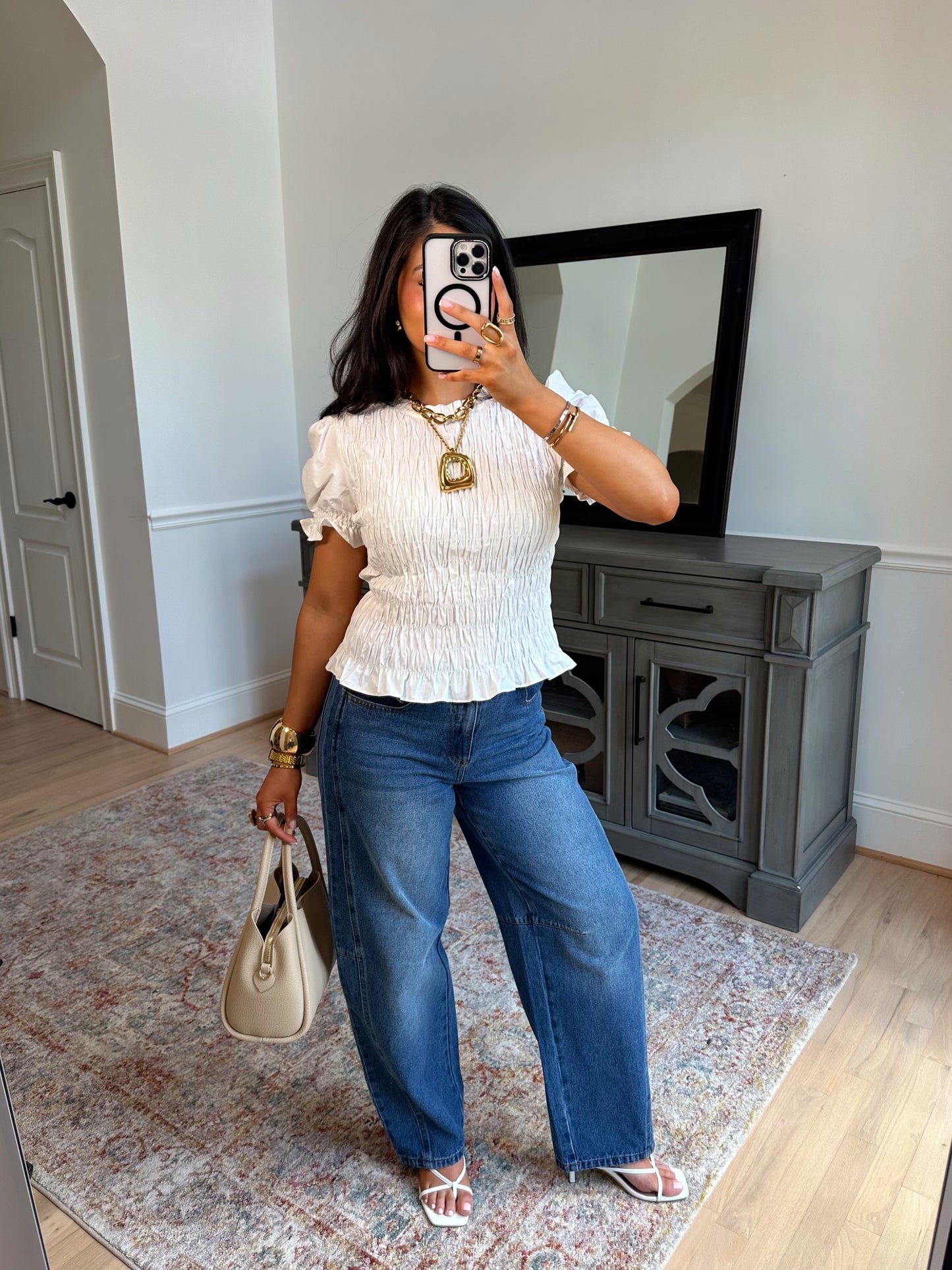 Cleo Mid-Rise Barrel Jeans