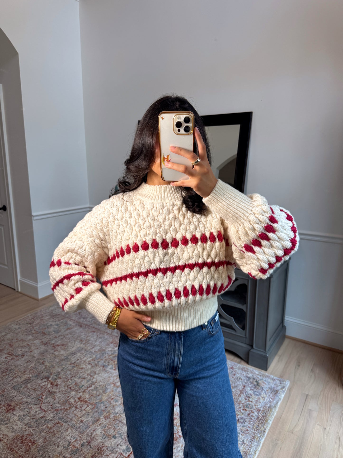 Peppermint Bark Knit Sweater