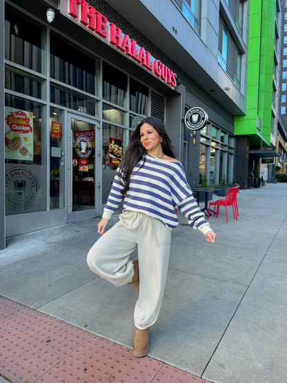 On Cloud 9 Striped Knit Sweater