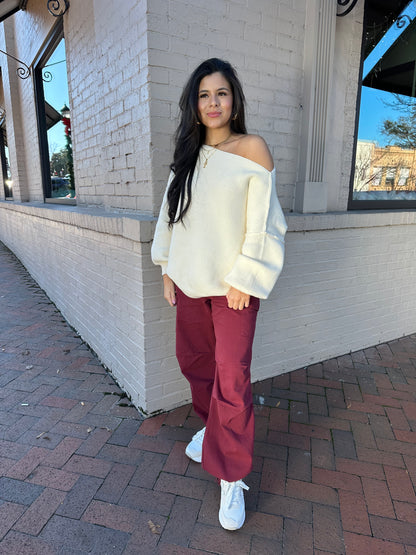 Ivory Slouchy Sweater