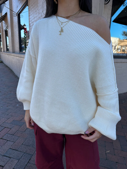 Ivory Slouchy Sweater