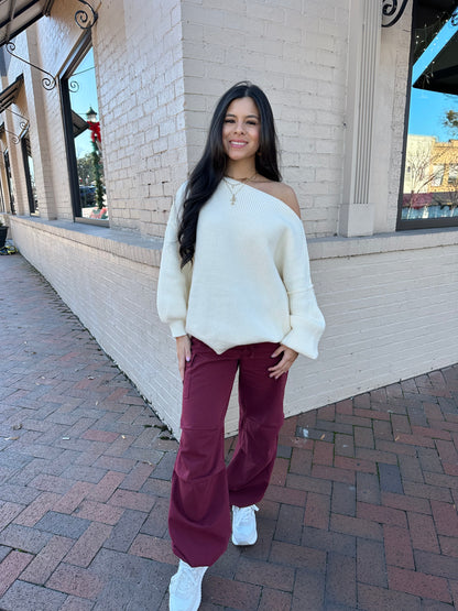 Ivory Slouchy Sweater