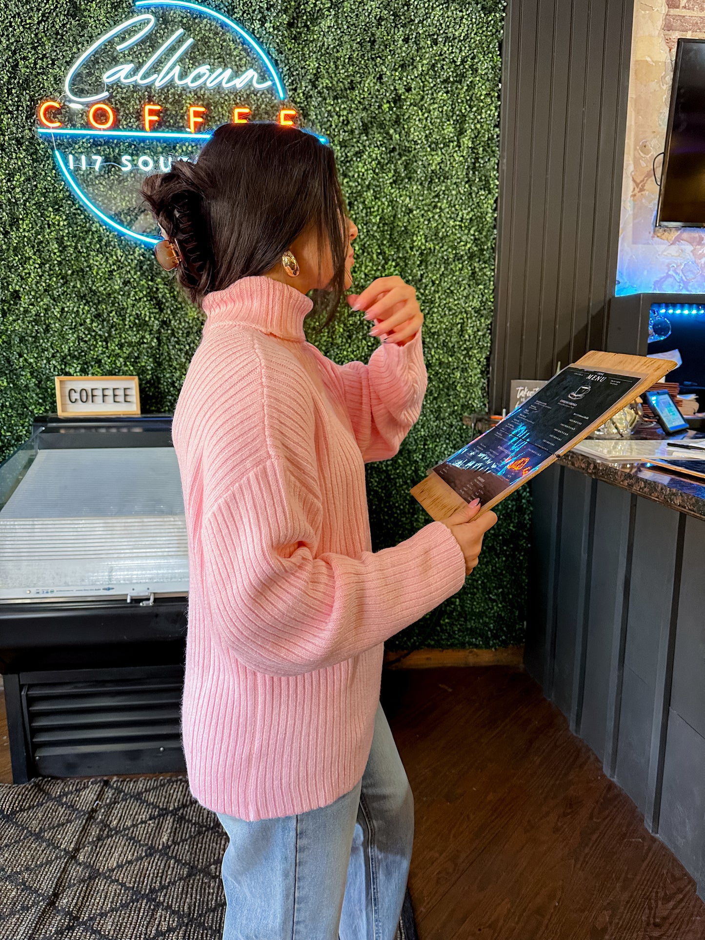 Baby Pink Oversized Sweater