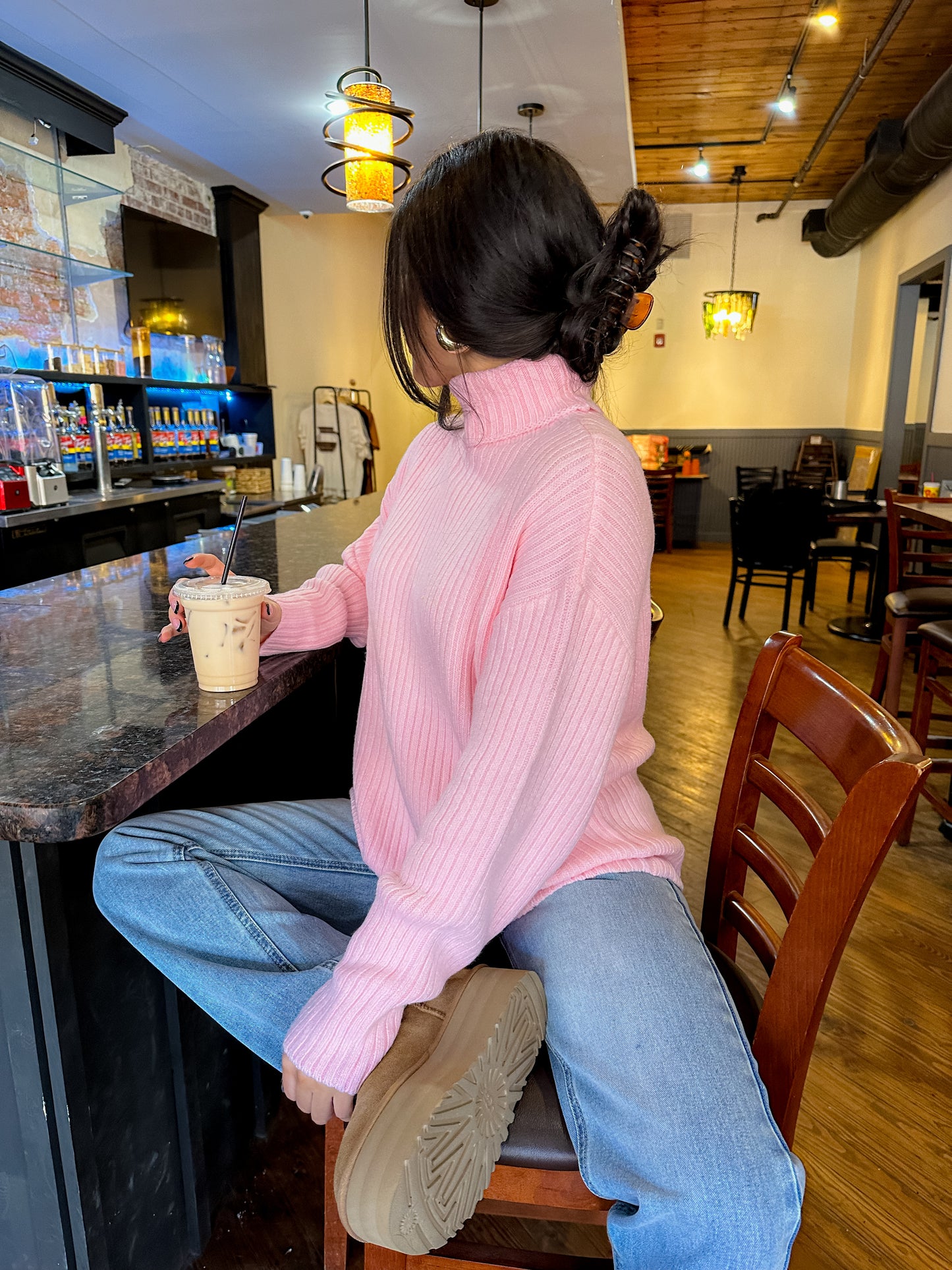 Baby Pink Oversized Sweater