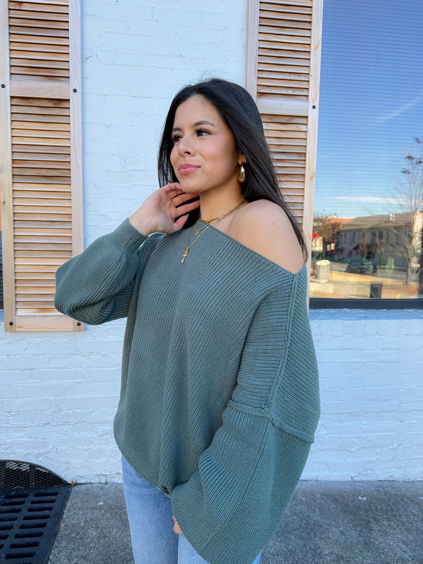 Basil Slouchy Sweater