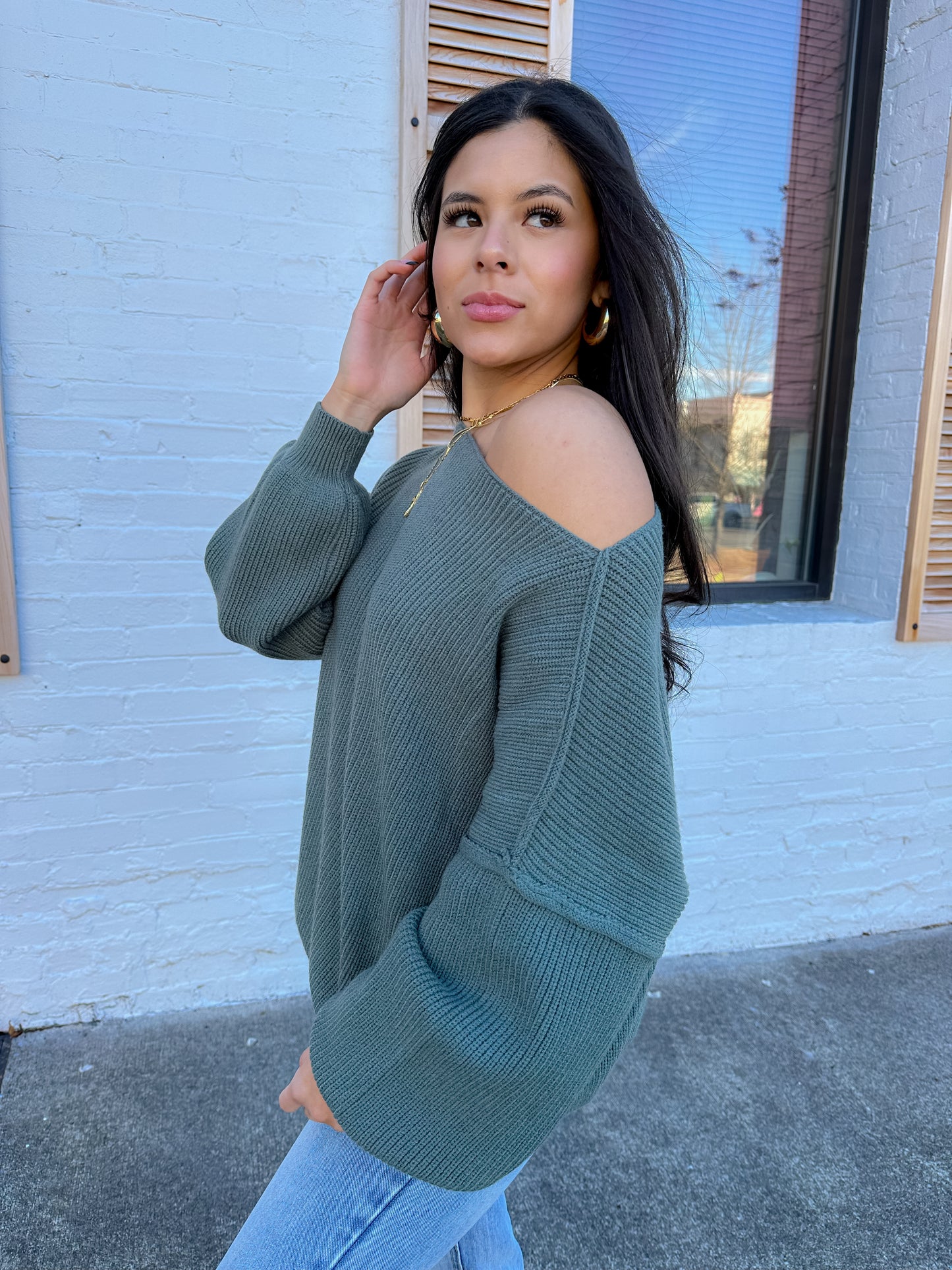 Basil Slouchy Sweater