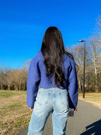 Feeling Blue Sweater Top