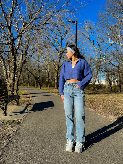 Feeling Blue Sweater Top