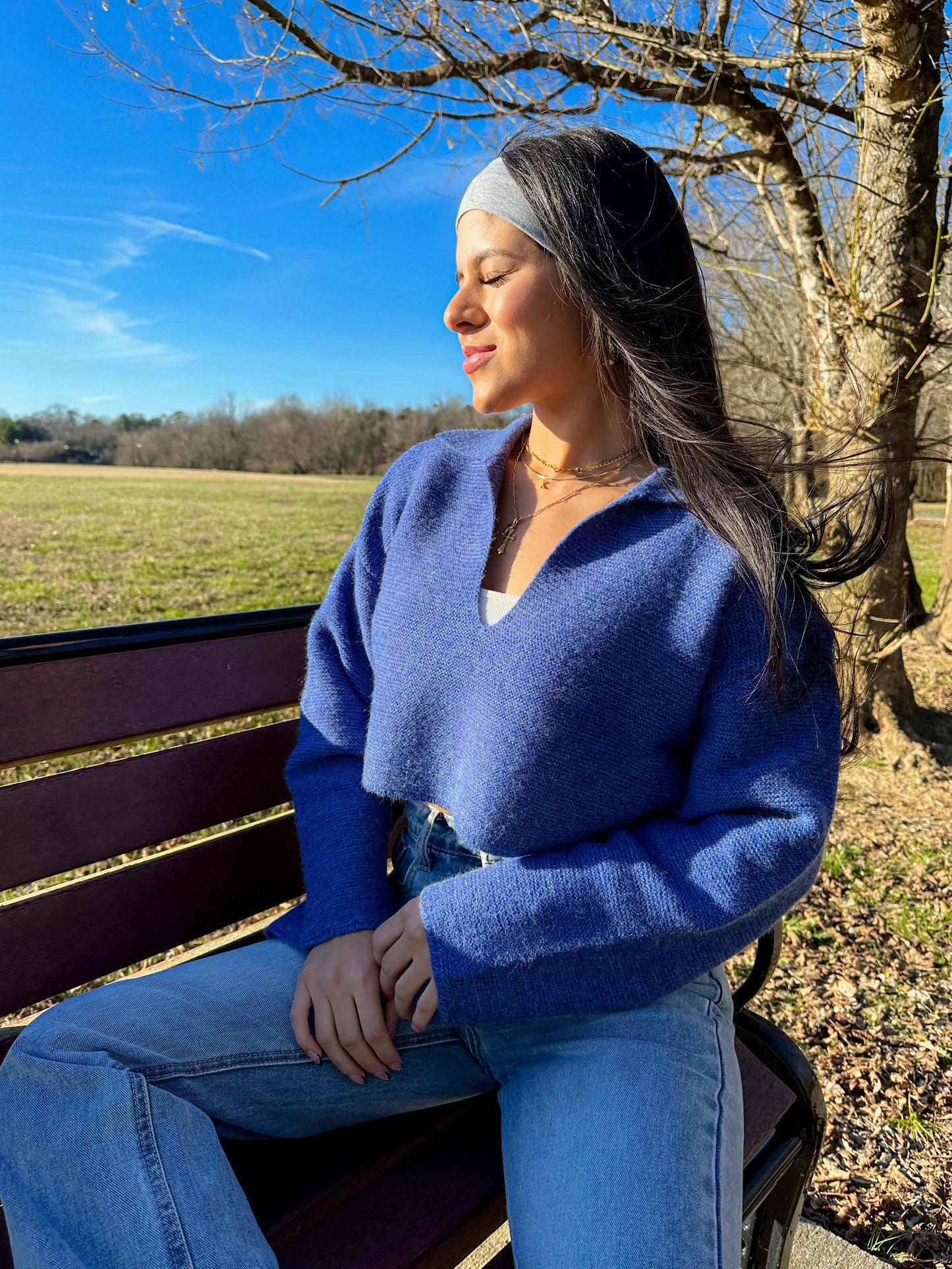 Feeling Blue Sweater Top