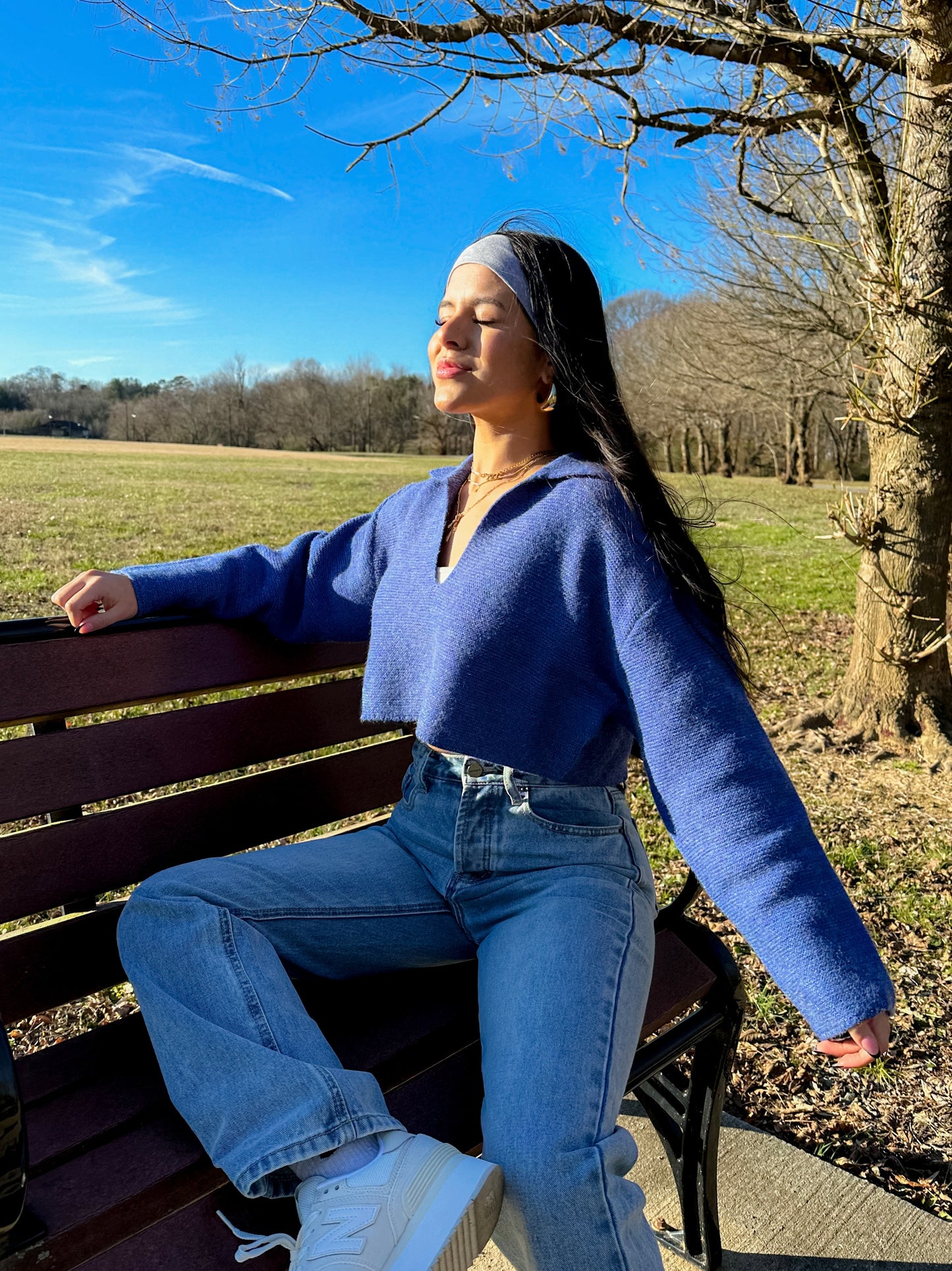 Feeling Blue Sweater Top