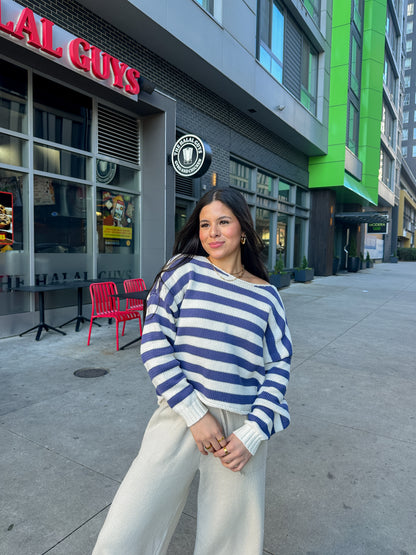 On Cloud 9 Striped Knit Sweater