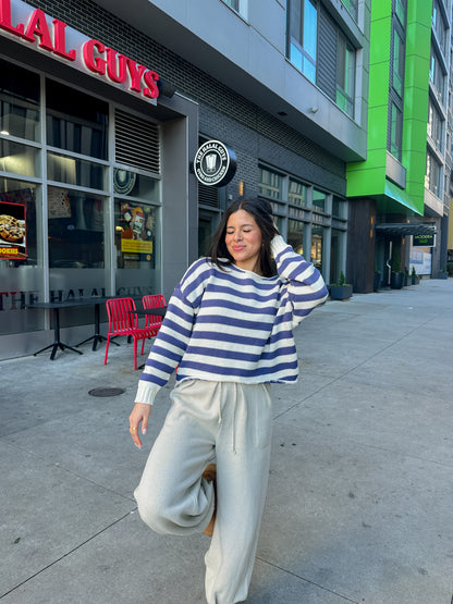 On Cloud 9 Striped Knit Sweater