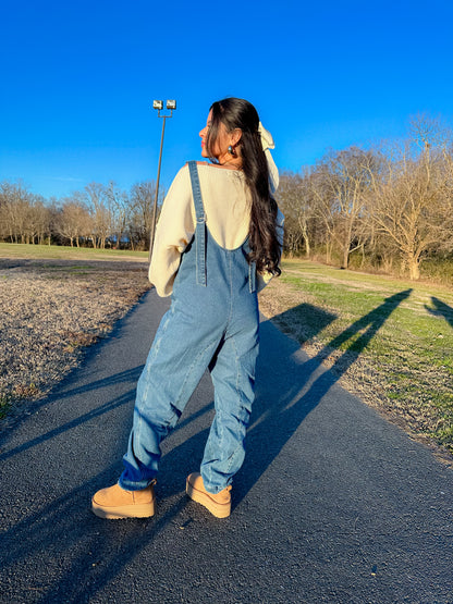 Free Girl Denim Jumpsuit