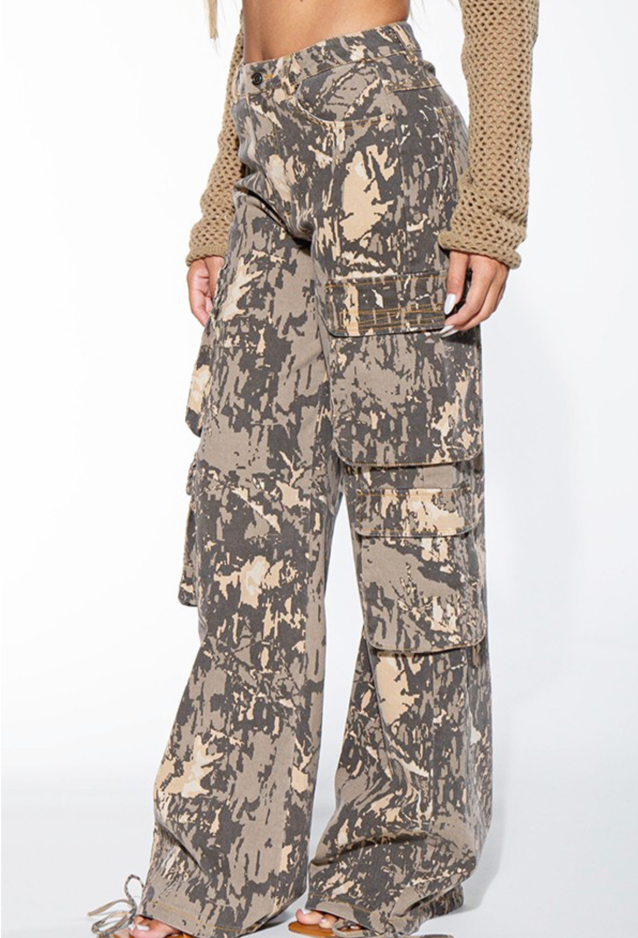 Cool Girl Camo Cargo Pants