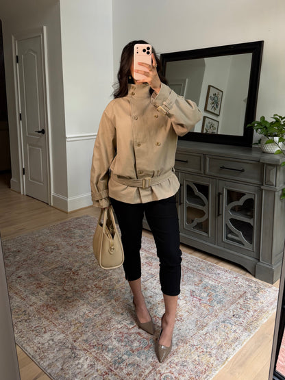 Fifth Street High Neck Trench Coat