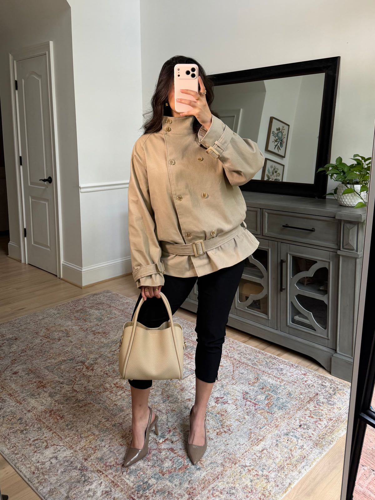 Fifth Street High Neck Trench Coat