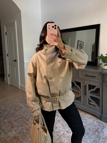 Fifth Street High Neck Trench Coat