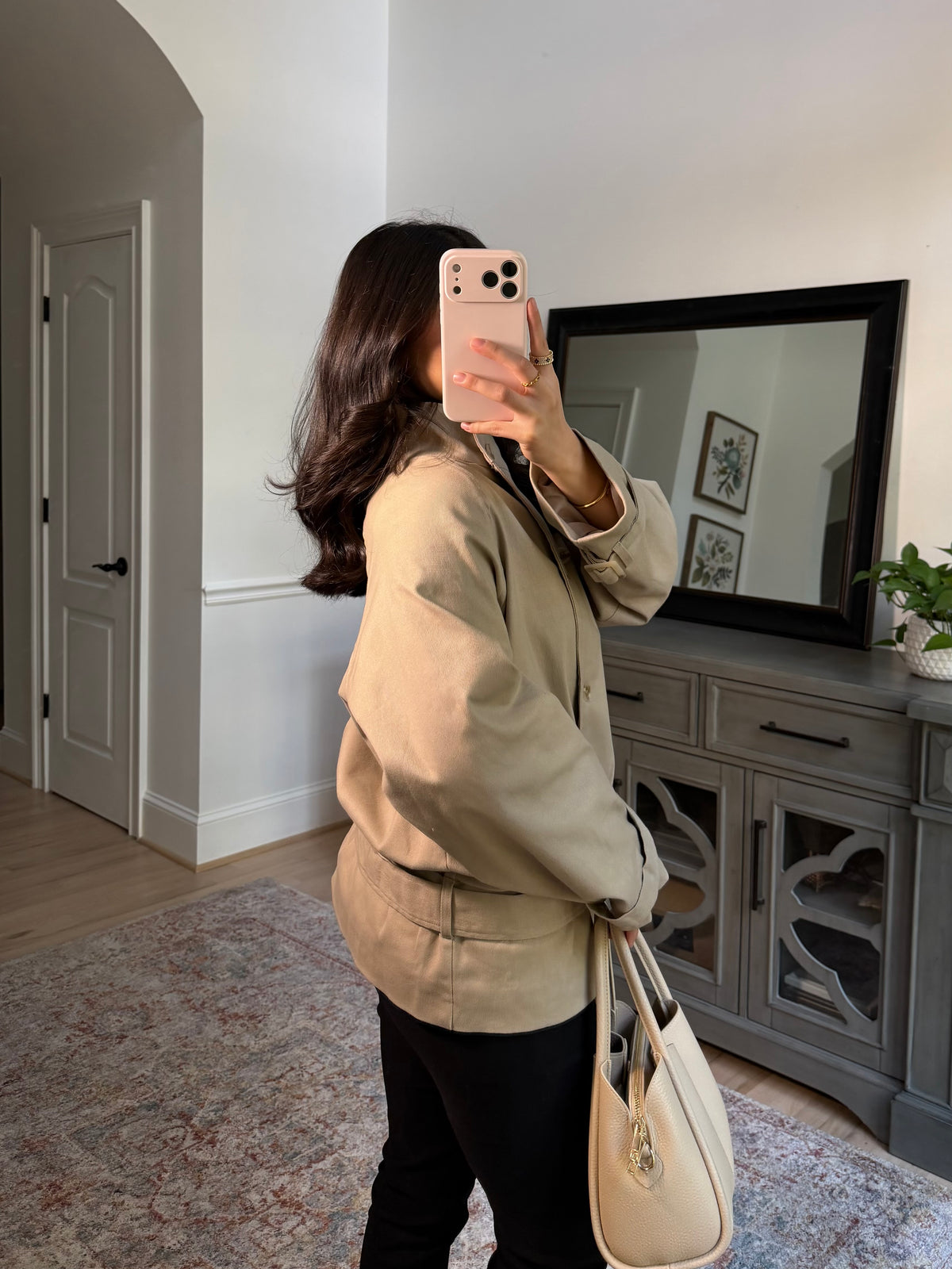 Fifth Street High Neck Trench Coat