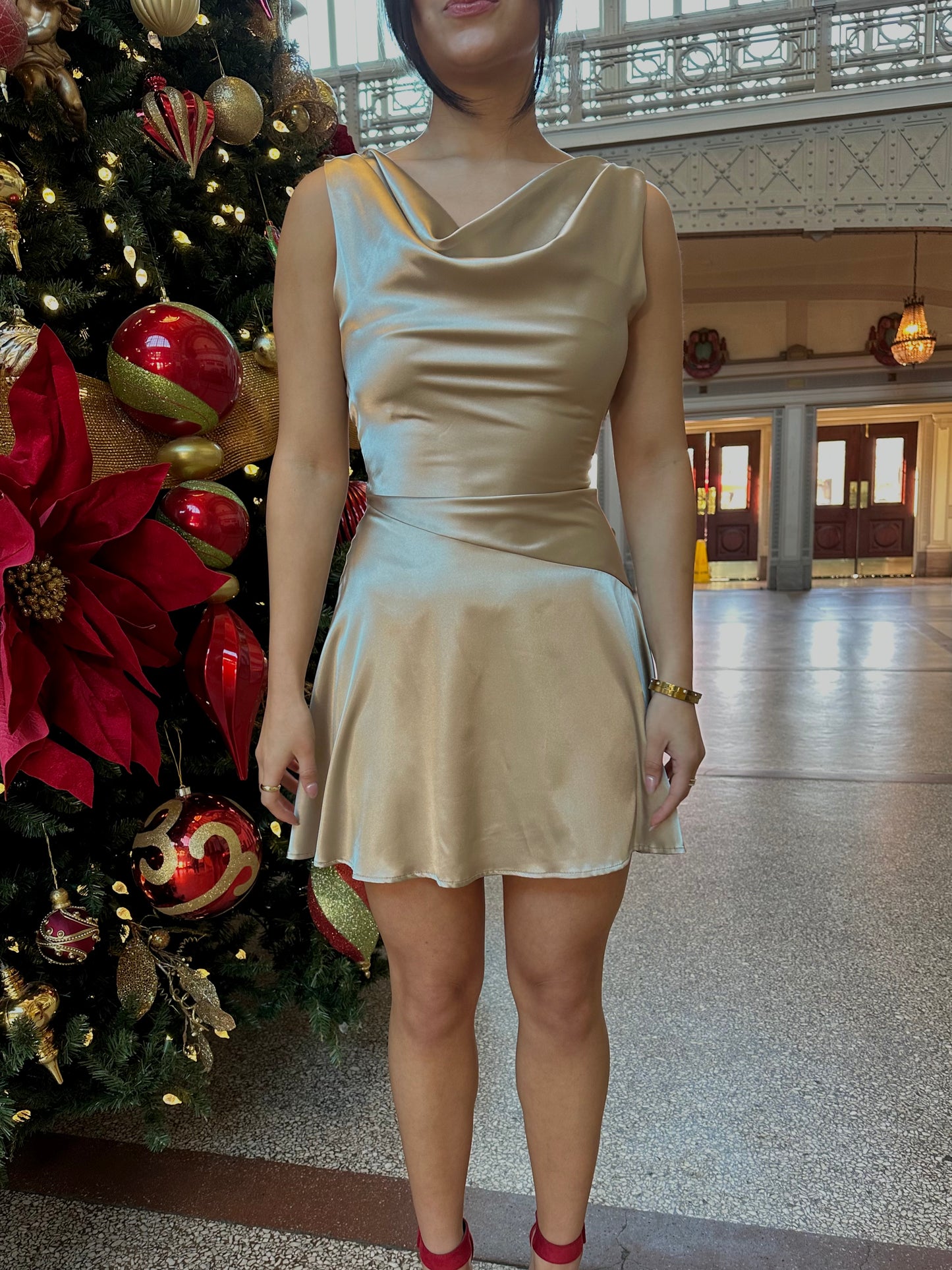 Goldie Satin Dress