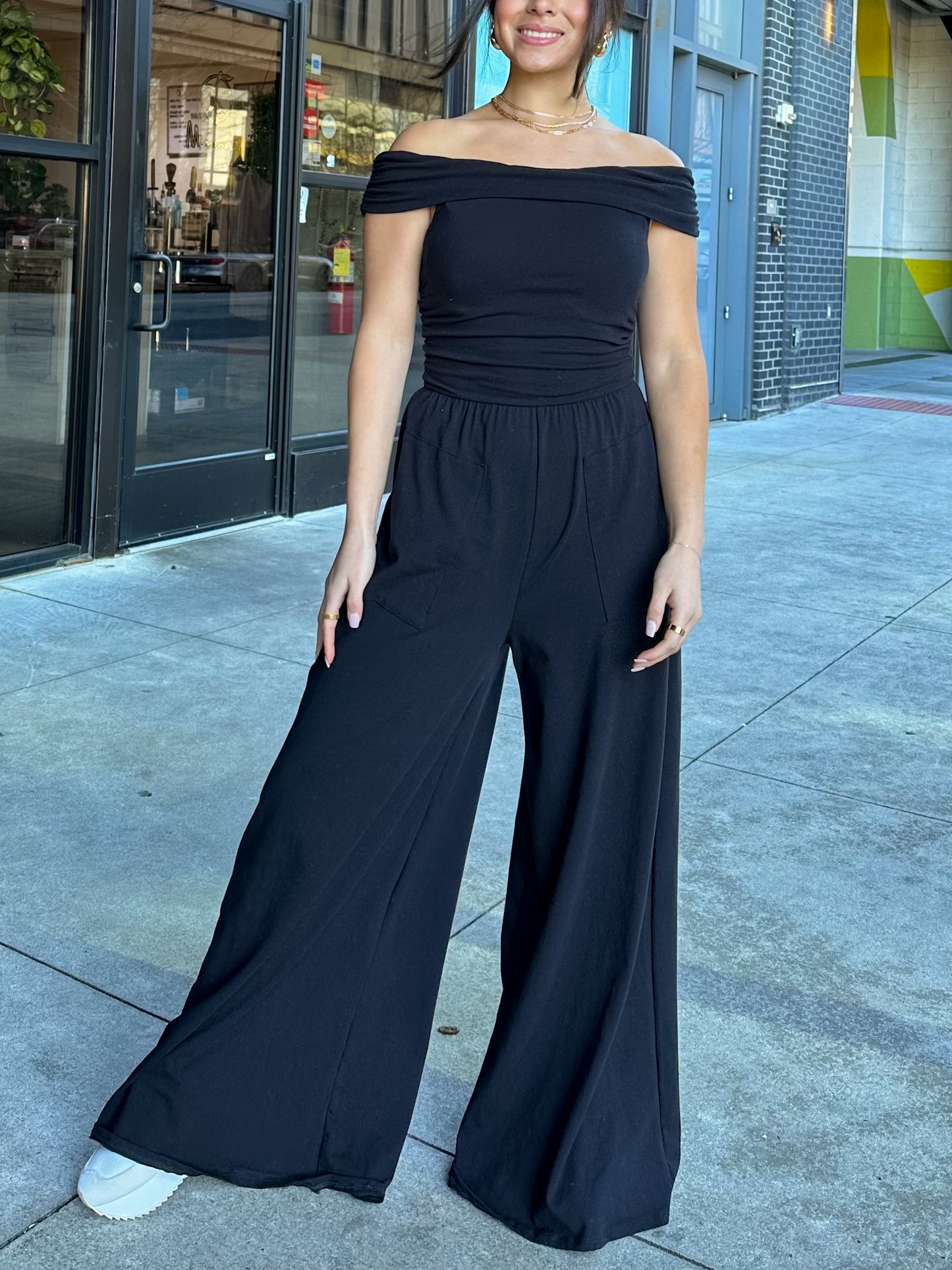 On-The-Go Black Jumpsuit